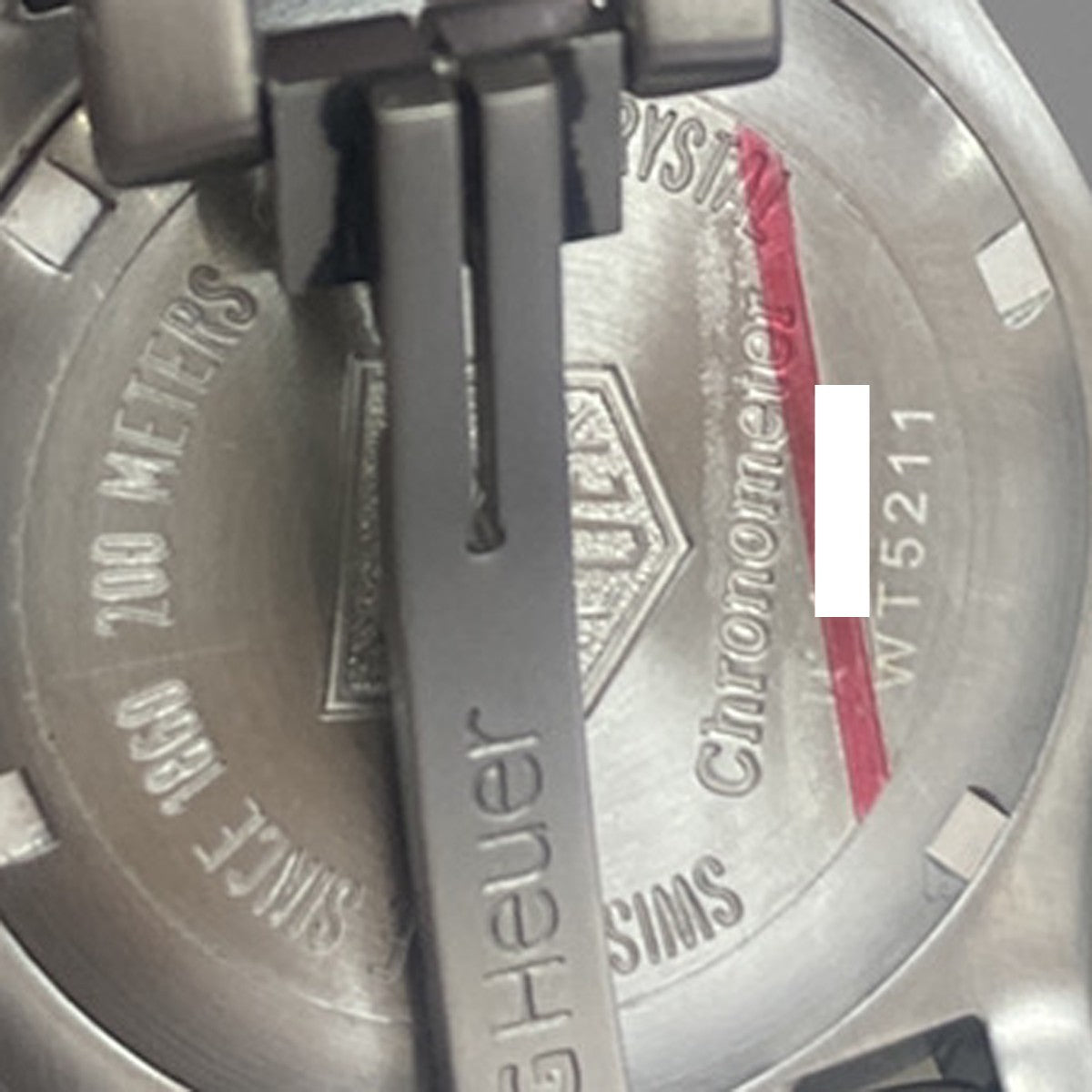 TAG HEUER Link Date Watch 35mm WT5211 Chronograph AT White Dial SS 10LC595