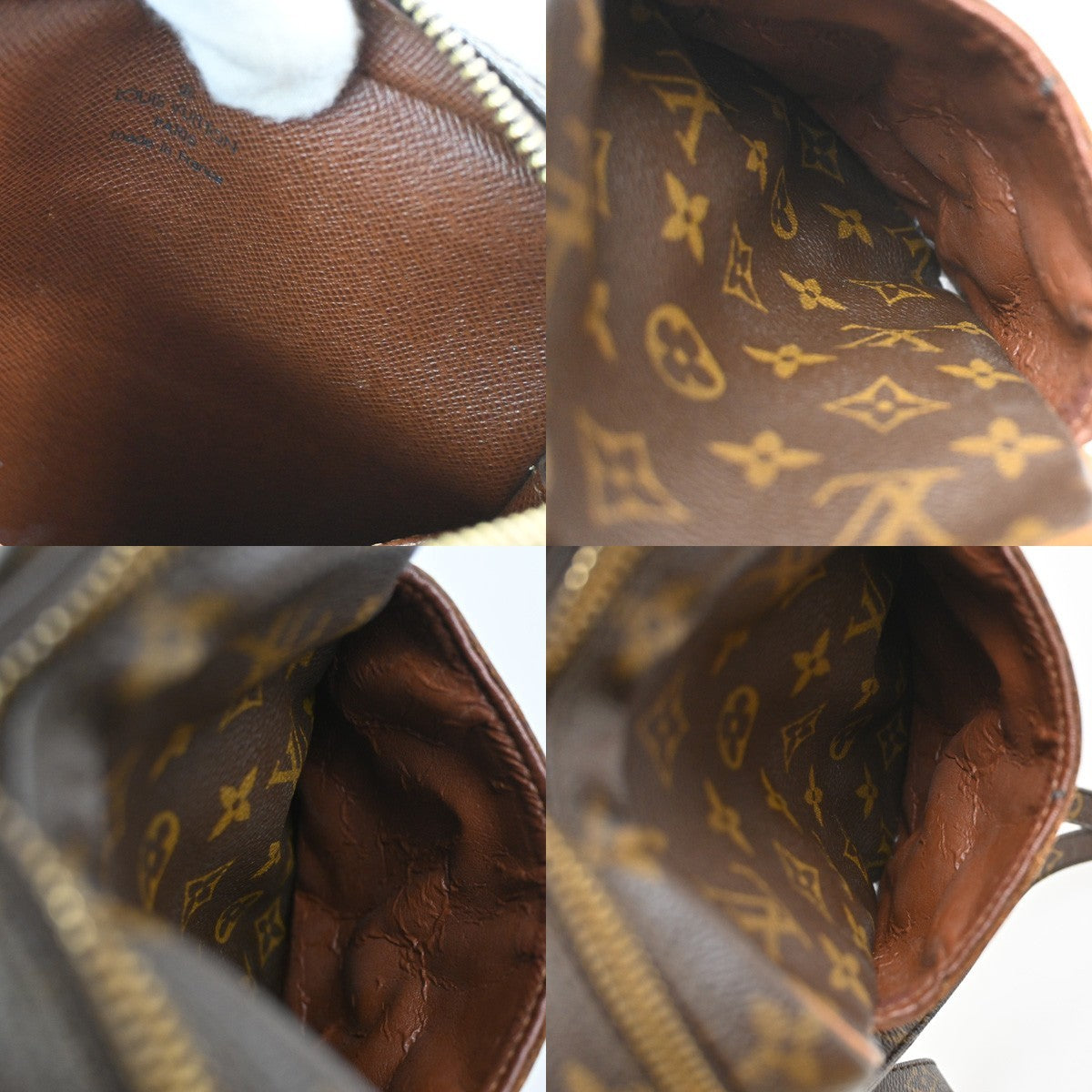 LOUIS VUITTON Danube Shoulder Bag Monogram Leather Brown France M45266 31SA063