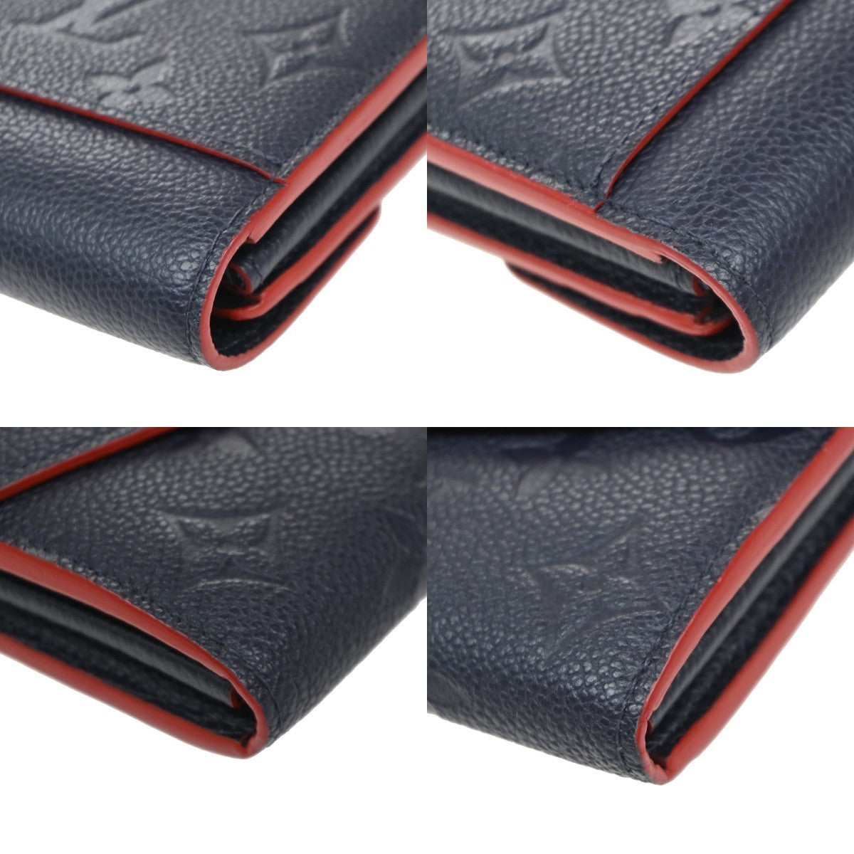 LOUIS VUITTON Portefeuille Sarah Wallet Monogram Empreinte Blue M62125 35KP200
