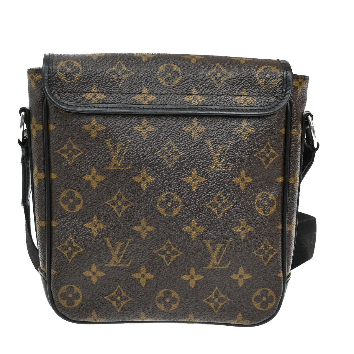 LOUIS VUITTON Bass PM Shoulder Bag Monogram Macassar Brown Black M56717 21EE303