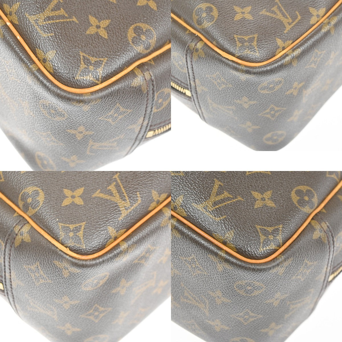 LOUIS VUITTON LV Logo Deauville Hand Bag Monogram Leather Brown M47270 81TA584