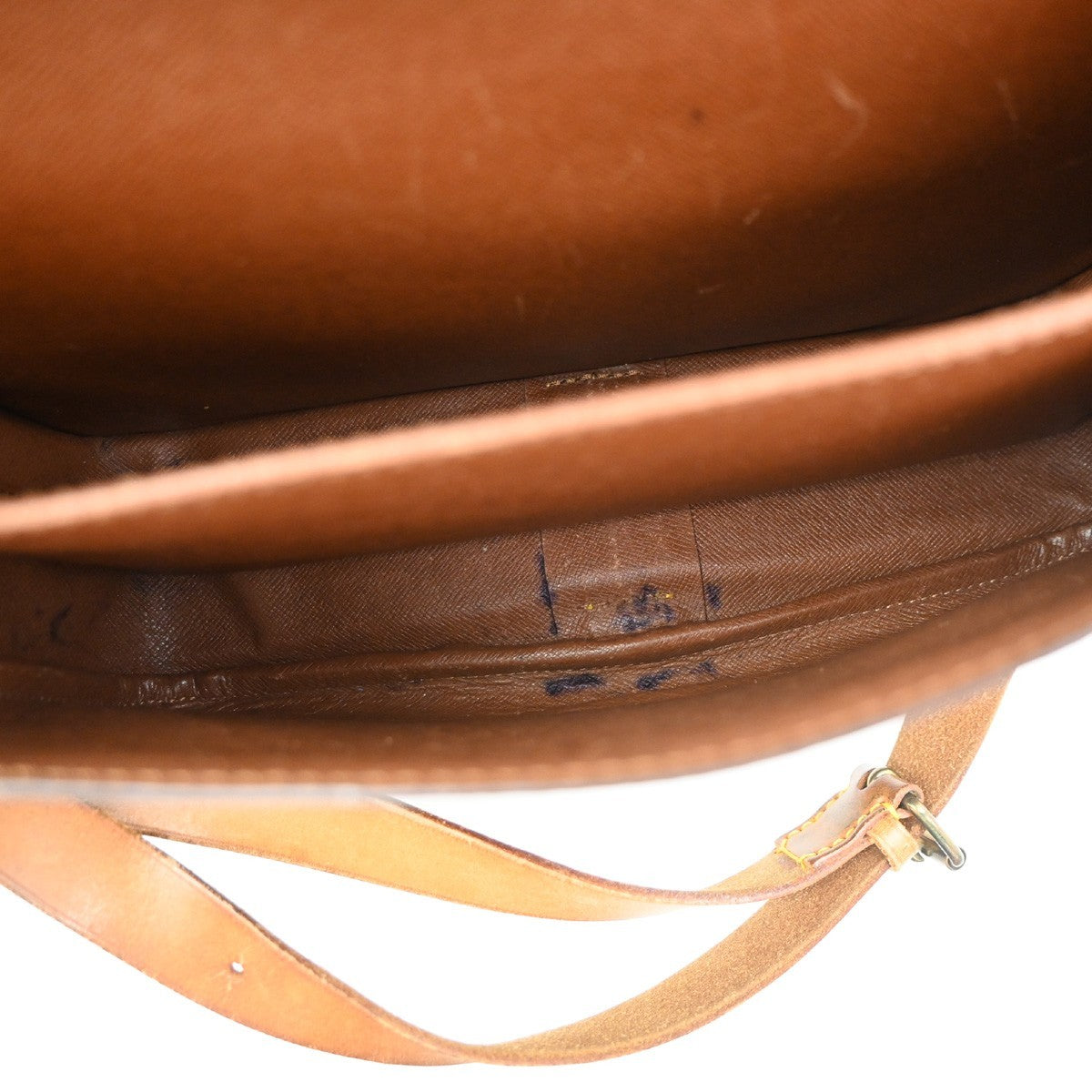 LOUIS VUITTON Cartouchiere GM Shoulder Bag Monogram Leather Brown M51252 39PA059
