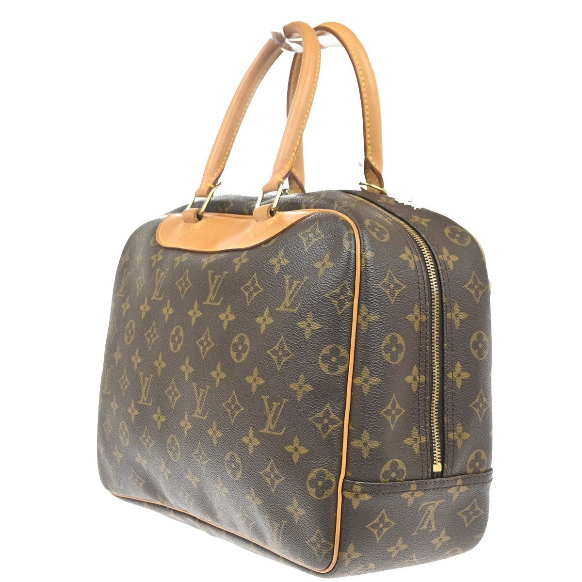 LOUIS VUITTON LV Logo Deauville Hand Bag Monogram Leather Brown M47270 75KC863