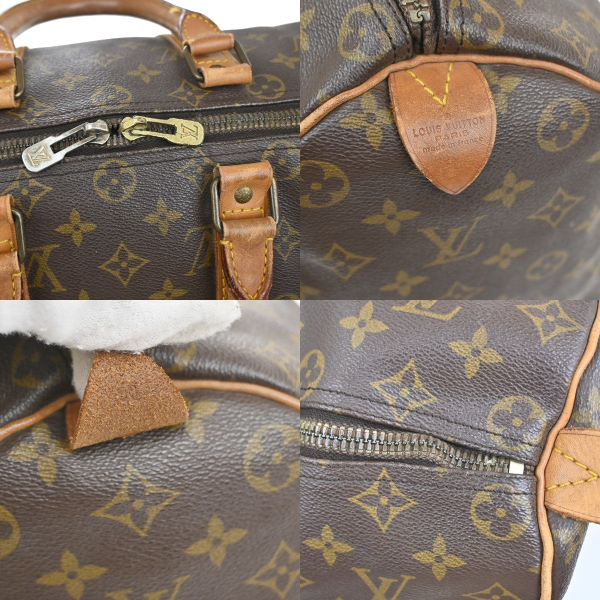 LOUIS VUITTON Keepall 50 Travel Hand Bag Monogram Leather Brown M41426 11YJ198