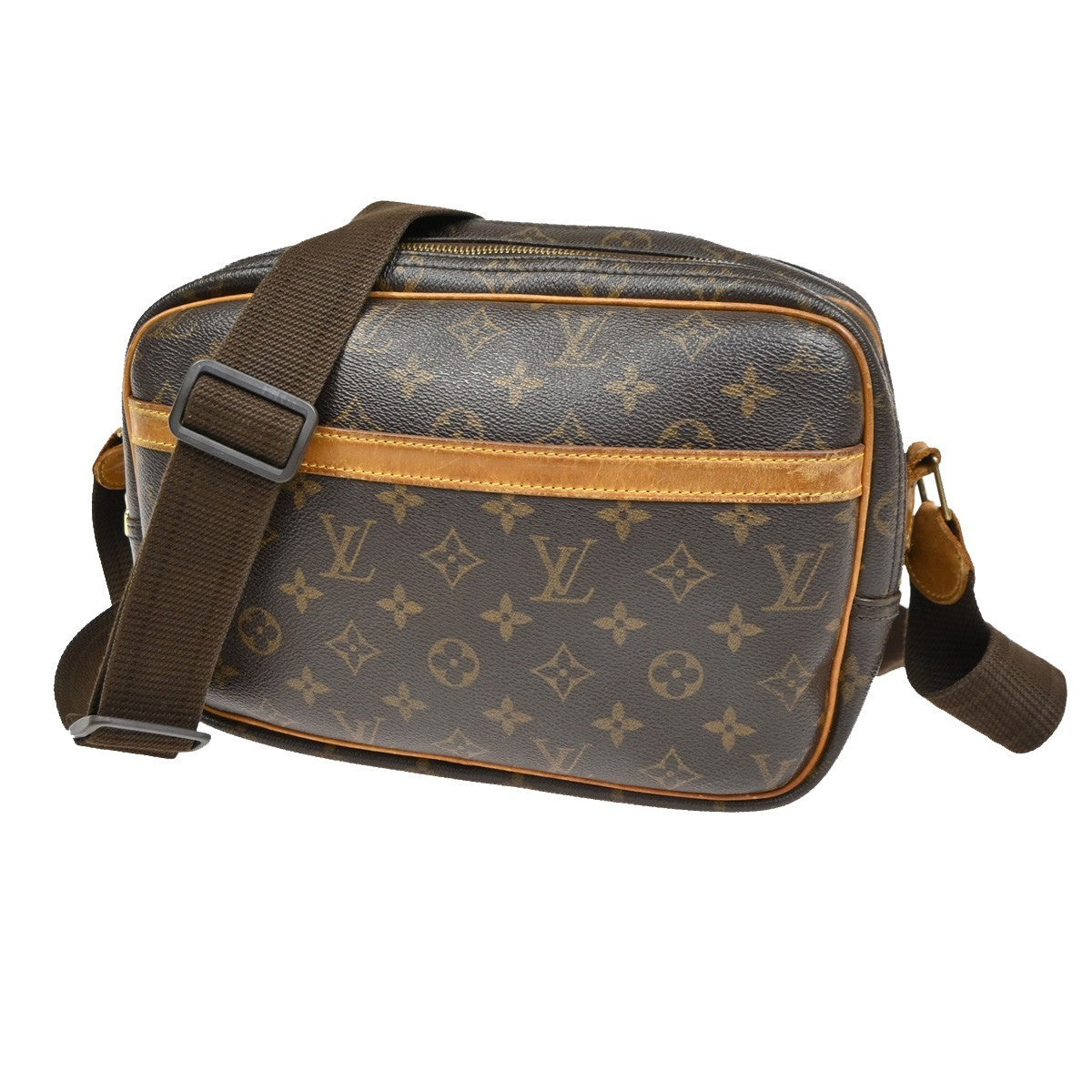 LOUIS VUITTON Reporter PM Crossbody Shoulder Bag Monogram Leather M45254 81KC666
