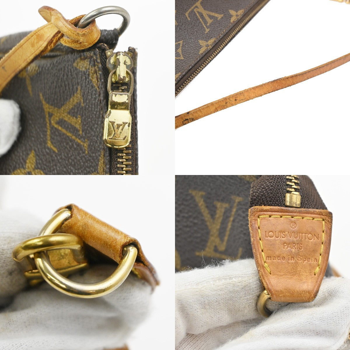 LOUIS VUITTON Pochette Accessoires Hand Bag Monogram Leather BN M51980 85MA488