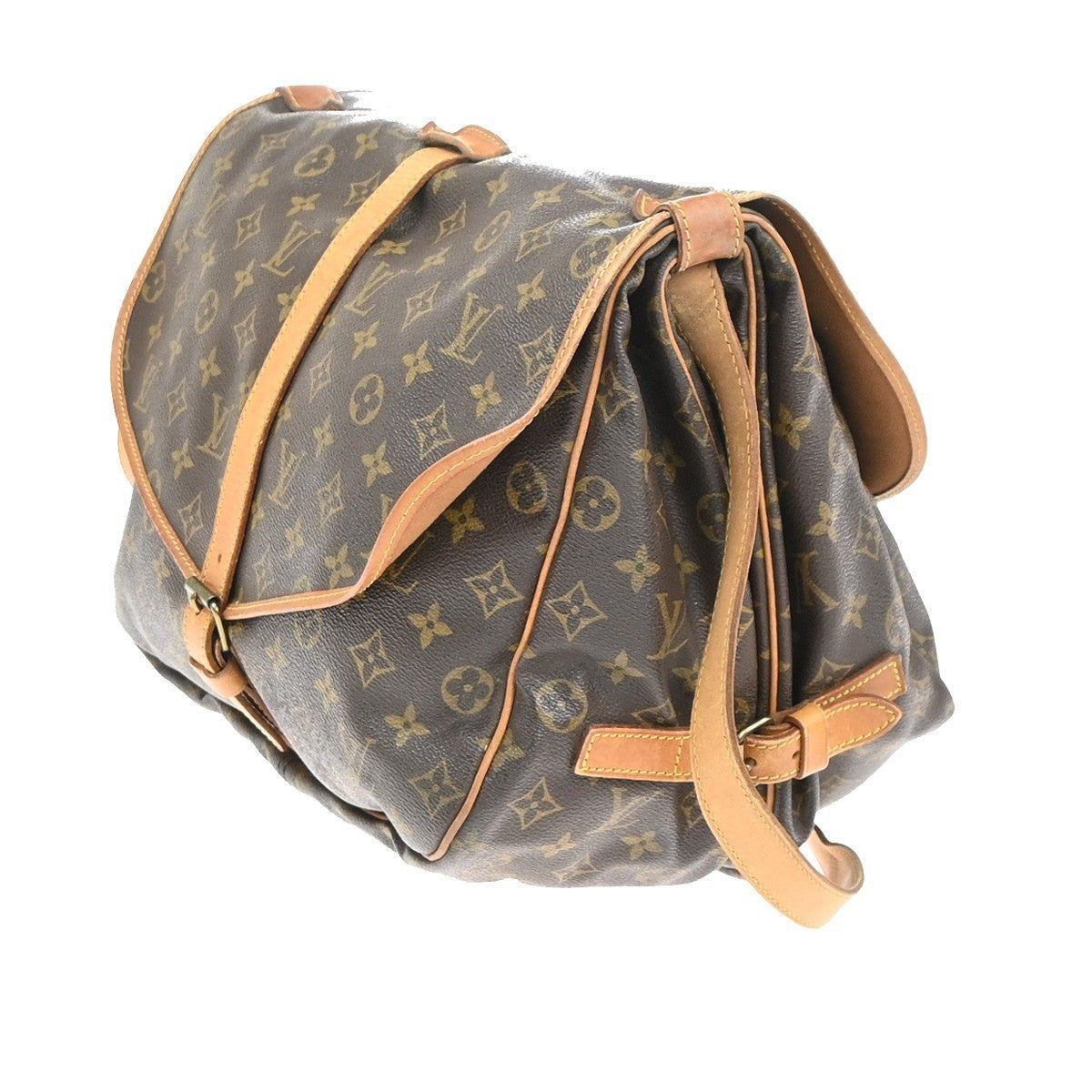 LOUIS VUITTON Saumur 35 Shoulder Bag Monogram Leather BN France M42254 89YH923