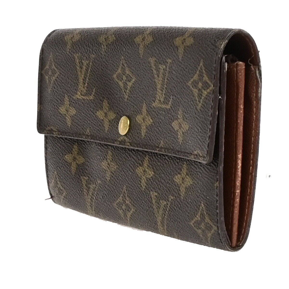LOUIS VUITTON Porte Monnaie Credit Long Wallet Monogram Leather M61725 05ED162