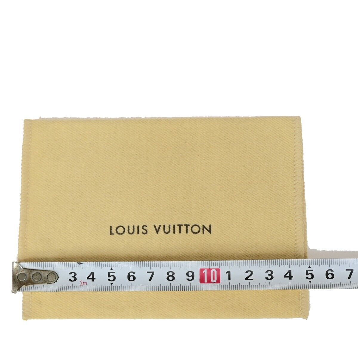 LOUIS VUITTON Logo 10 Set Dust Bag Drawstring Canvas Cotton Beige Brown 08EB554
