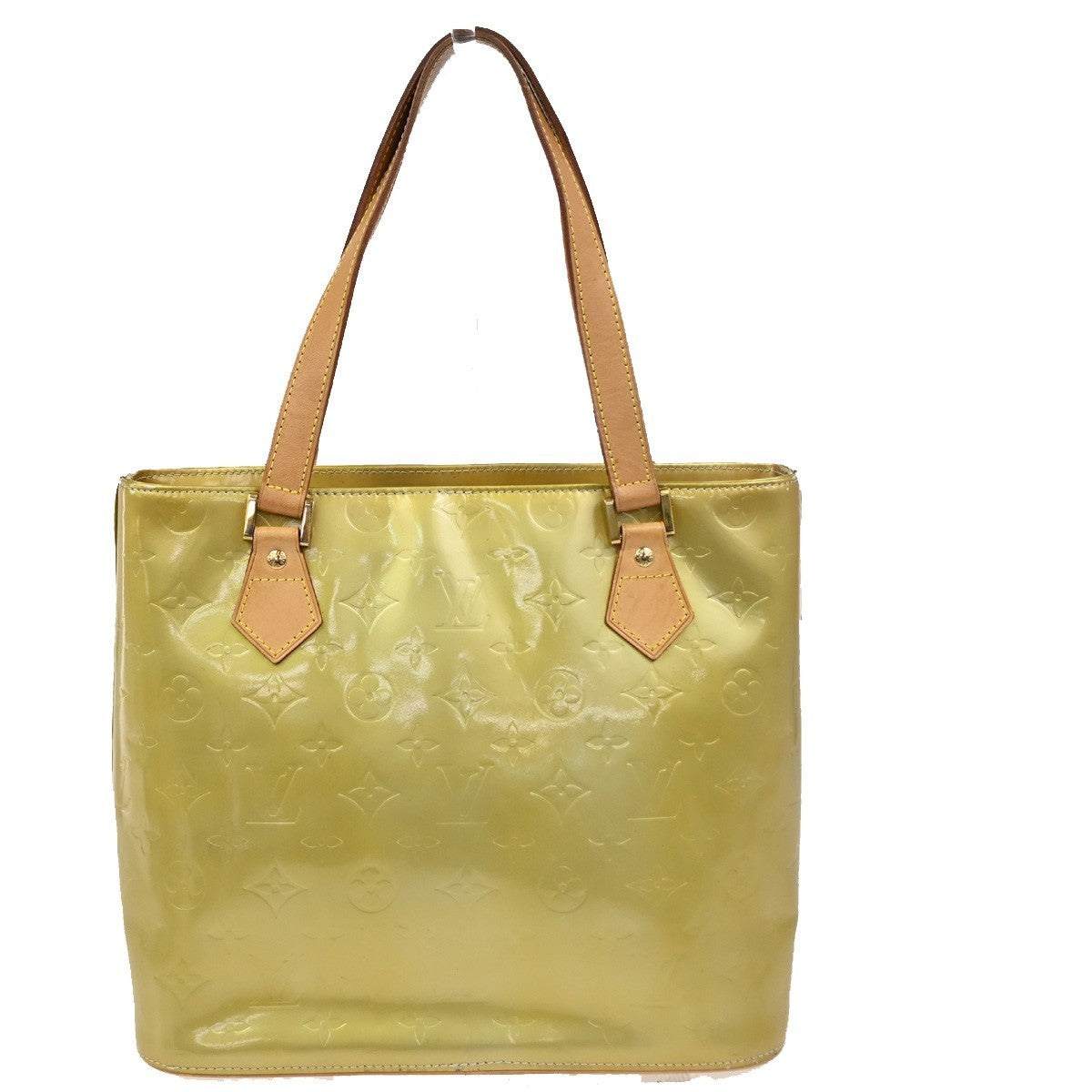 LOUIS VUITTON Houston Shoulder Bag Monogram Vernis Leather Yellow M91053 62CA852