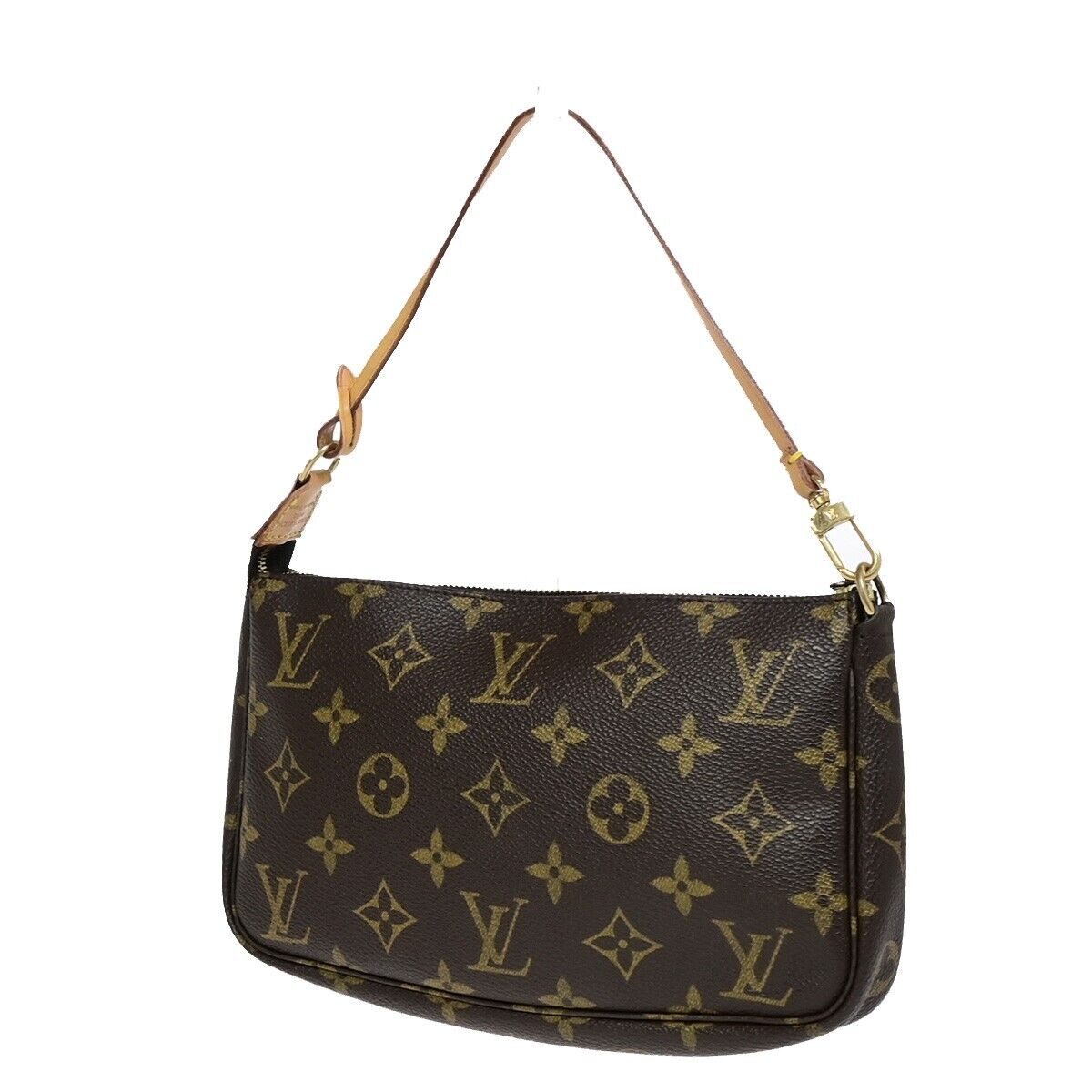 LOUIS VUITTON Pochette Accessoires Hand Bag Monogram Leather BN M51980 90EB453