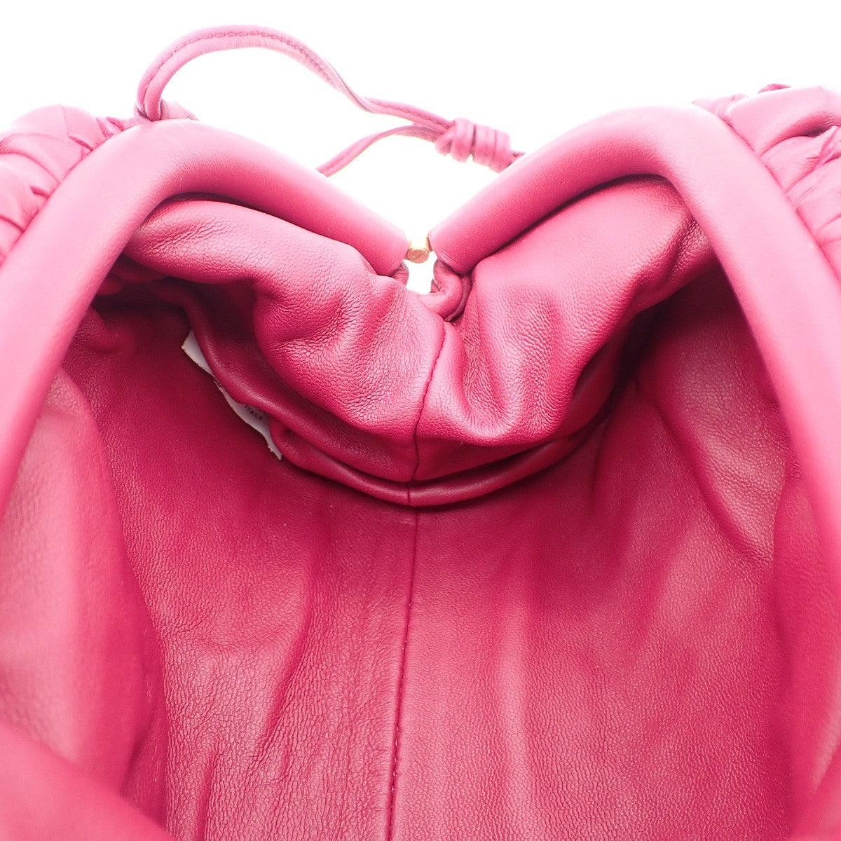 BOTTEGA VENETA Logo Intrecciato Mini Shoulder Bag Leather Pink Italy 93RF473