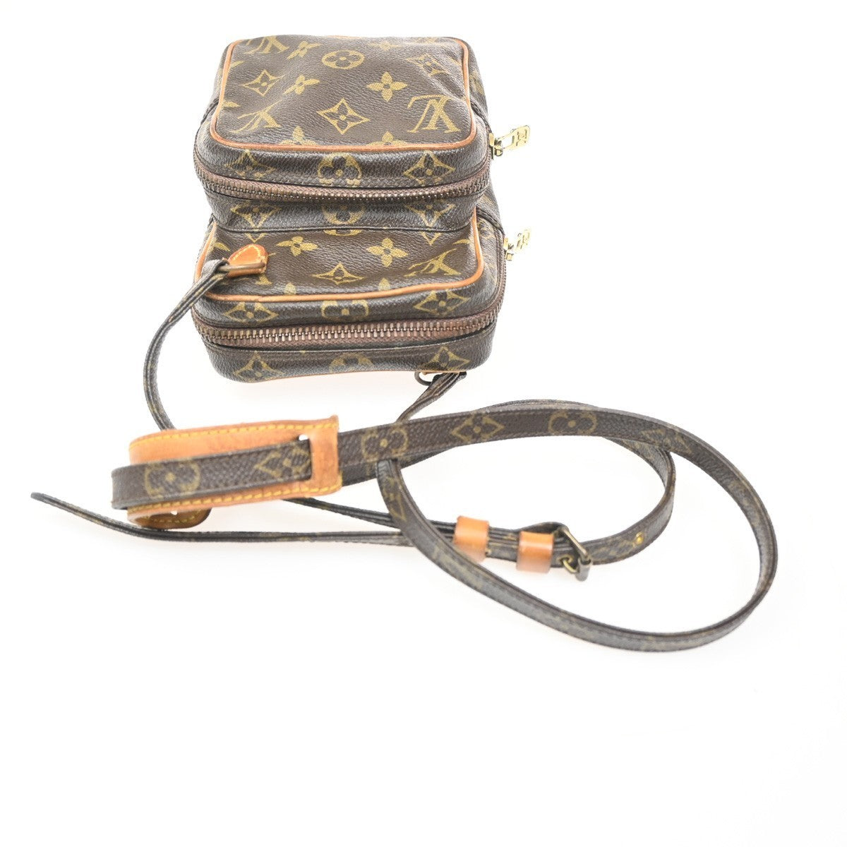LOUIS VUITTON Mini Amazon Shoulder Bag Monogram Leather Brown M45238 86KC377