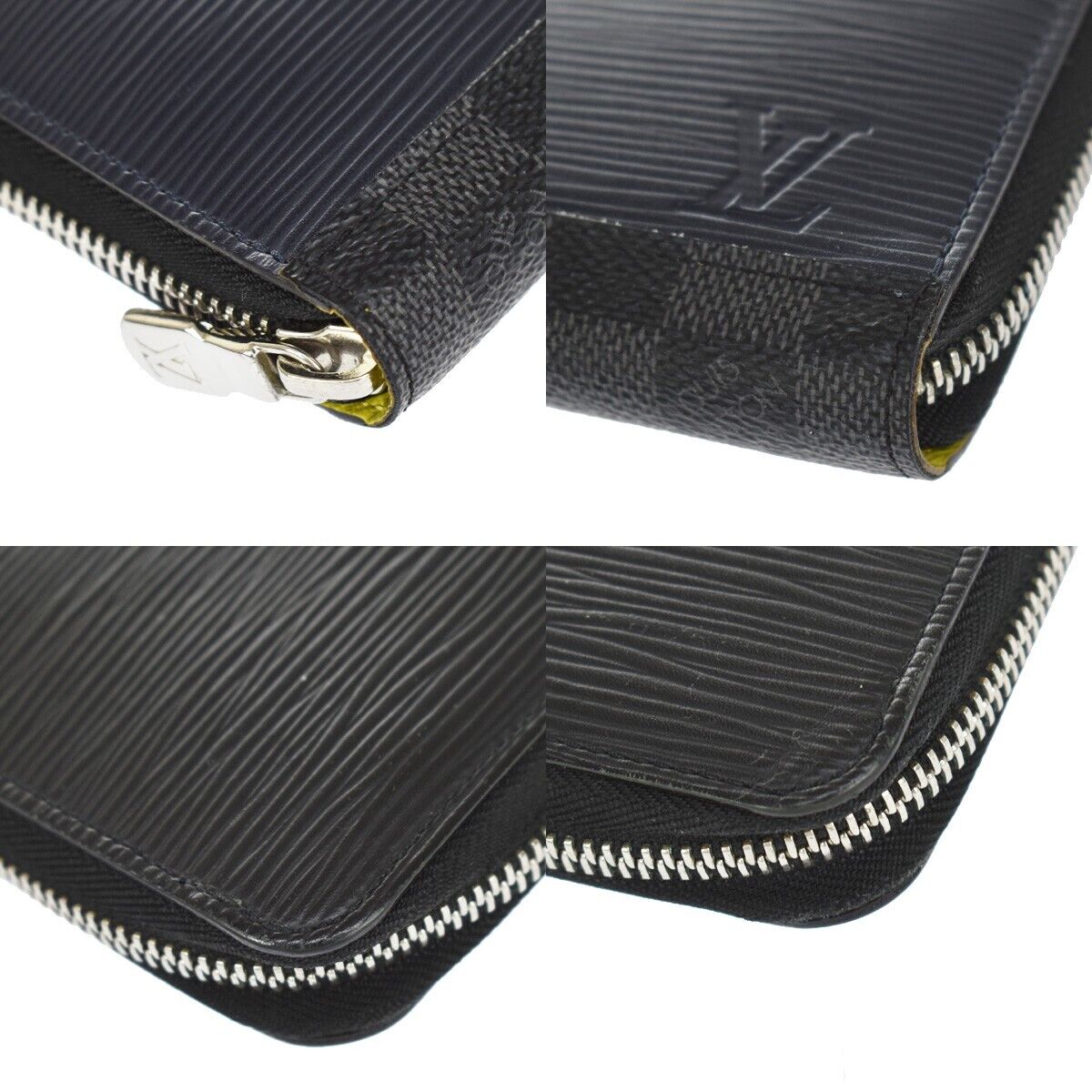 LOUIS VUITTON Zippy Organizer Wallet Epi Damier Graphite Leather M68227 81YD071
