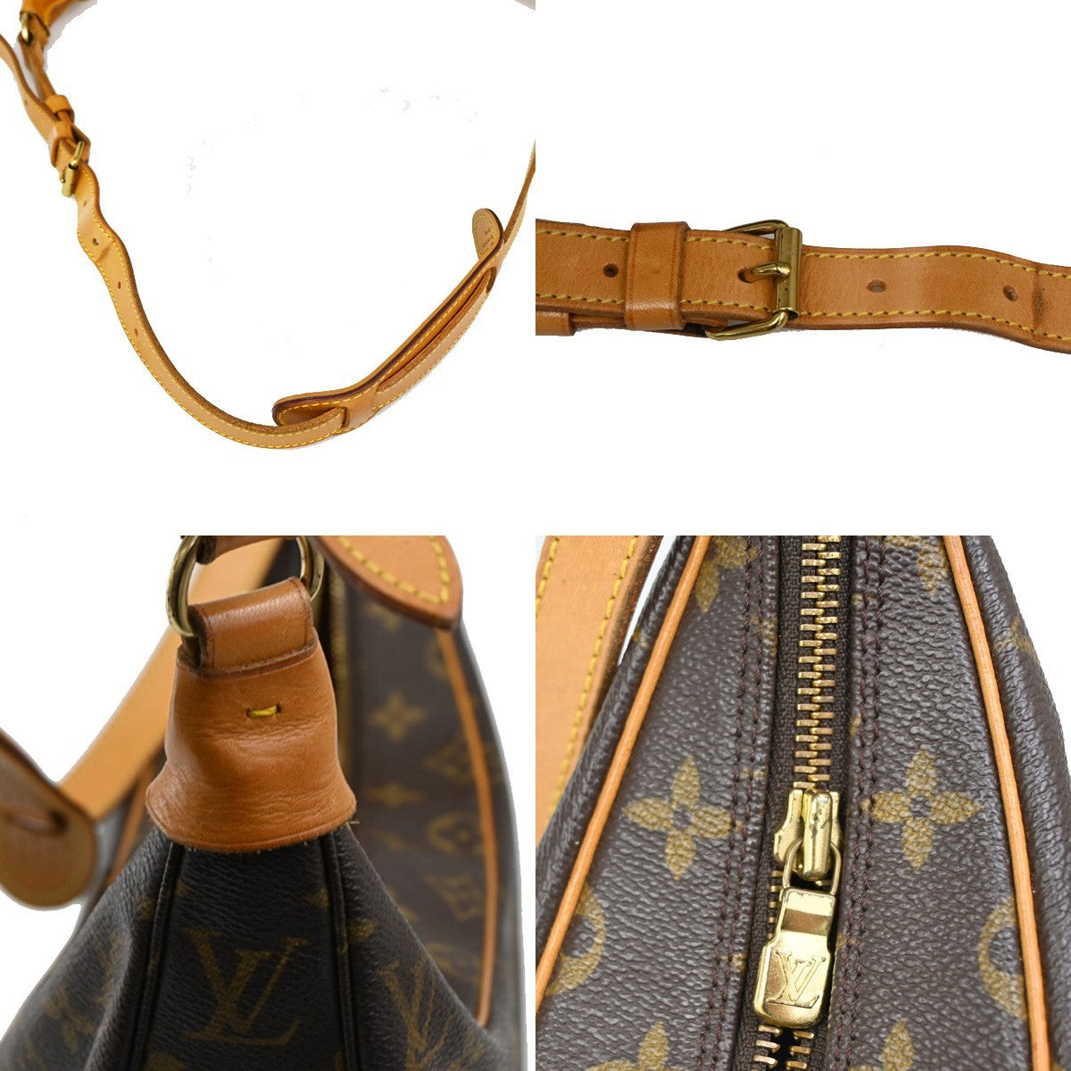 LOUIS VUITTON Boulogne 35 Shoulder Bag Monogram Leather Brown M51260 76KB633