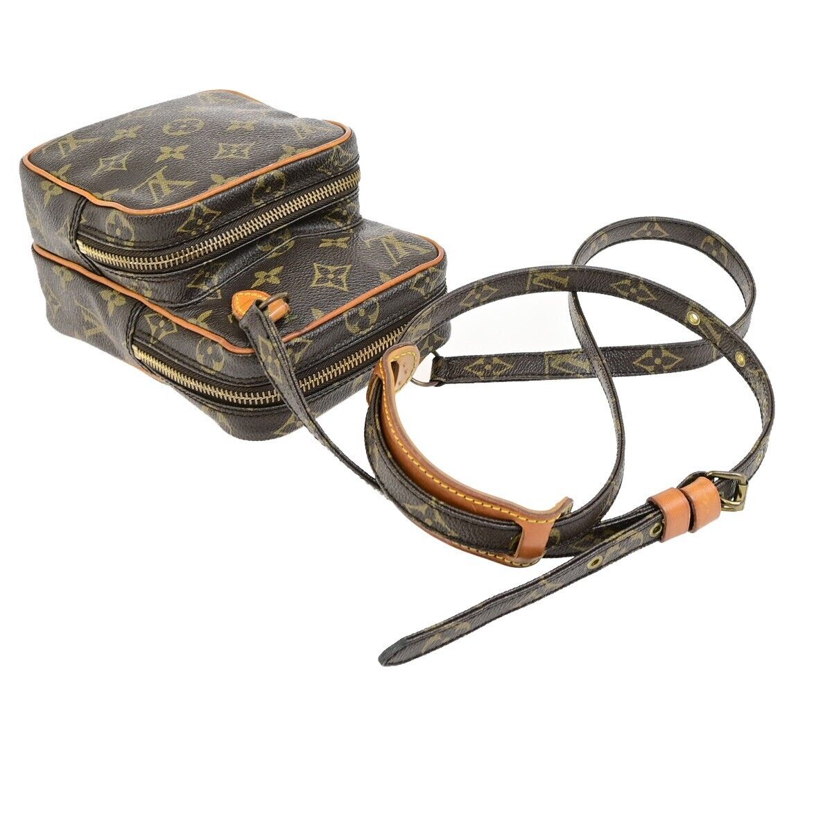 LOUIS VUITTON Mini Amazon Shoulder Bag Monogram Leather Brown M45238 70FB369