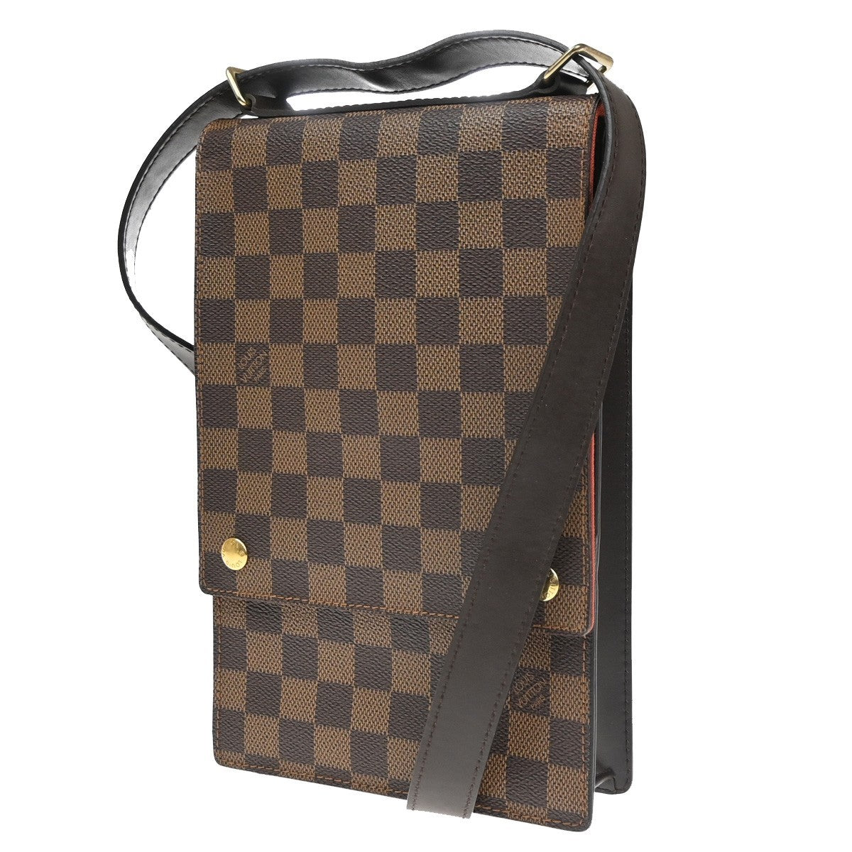 LOUIS VUITTON Portobello Shoulder Bag Damier Leather Brown N45271 72CB058