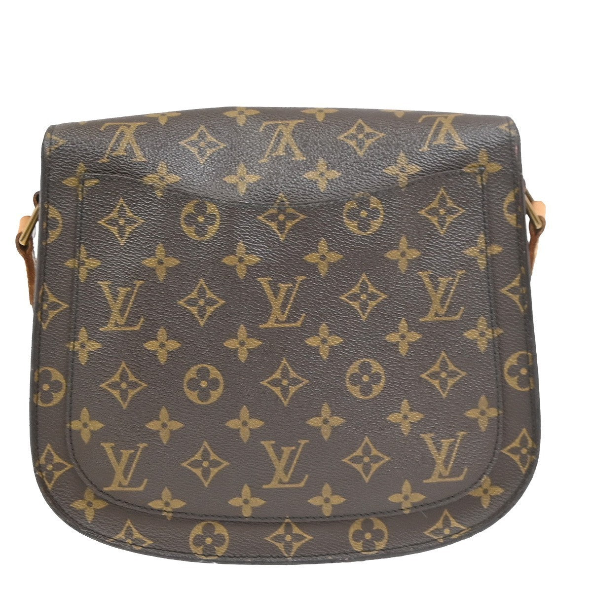 LOUIS VUITTON Saint Cloud GM Shoulder Bag Monogram Leather Brown M51242 32PA085