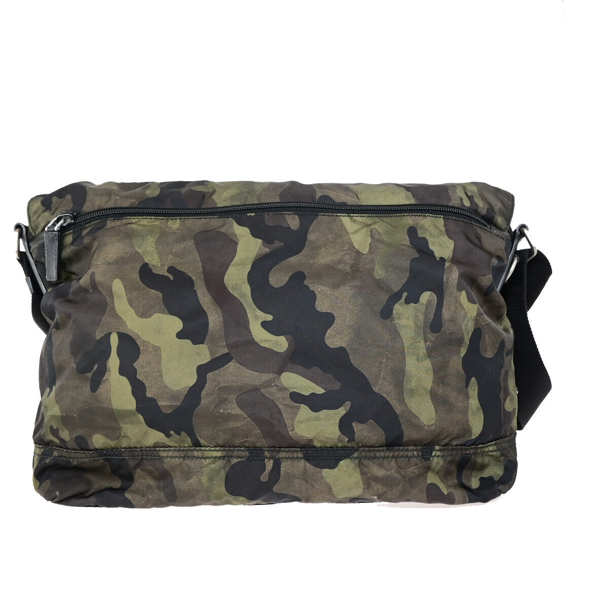 PRADA Tessuto Crossbody Camouflage Shoulder Bag Nylon Leather GN SHW 77YG559
