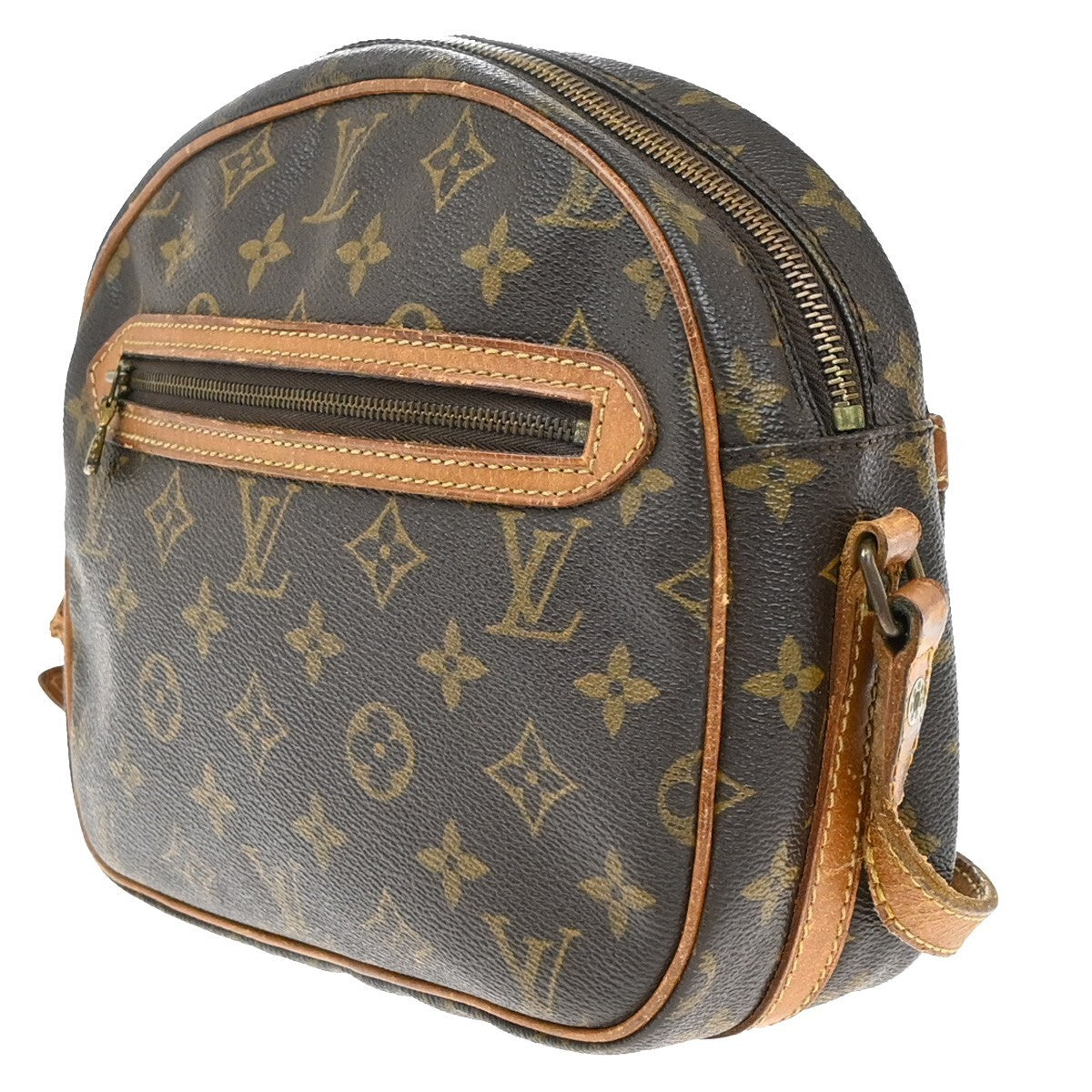 LOUIS VUITTON Senlis Shoulder Bag Monogram Leather Brown France M51222 67EF932