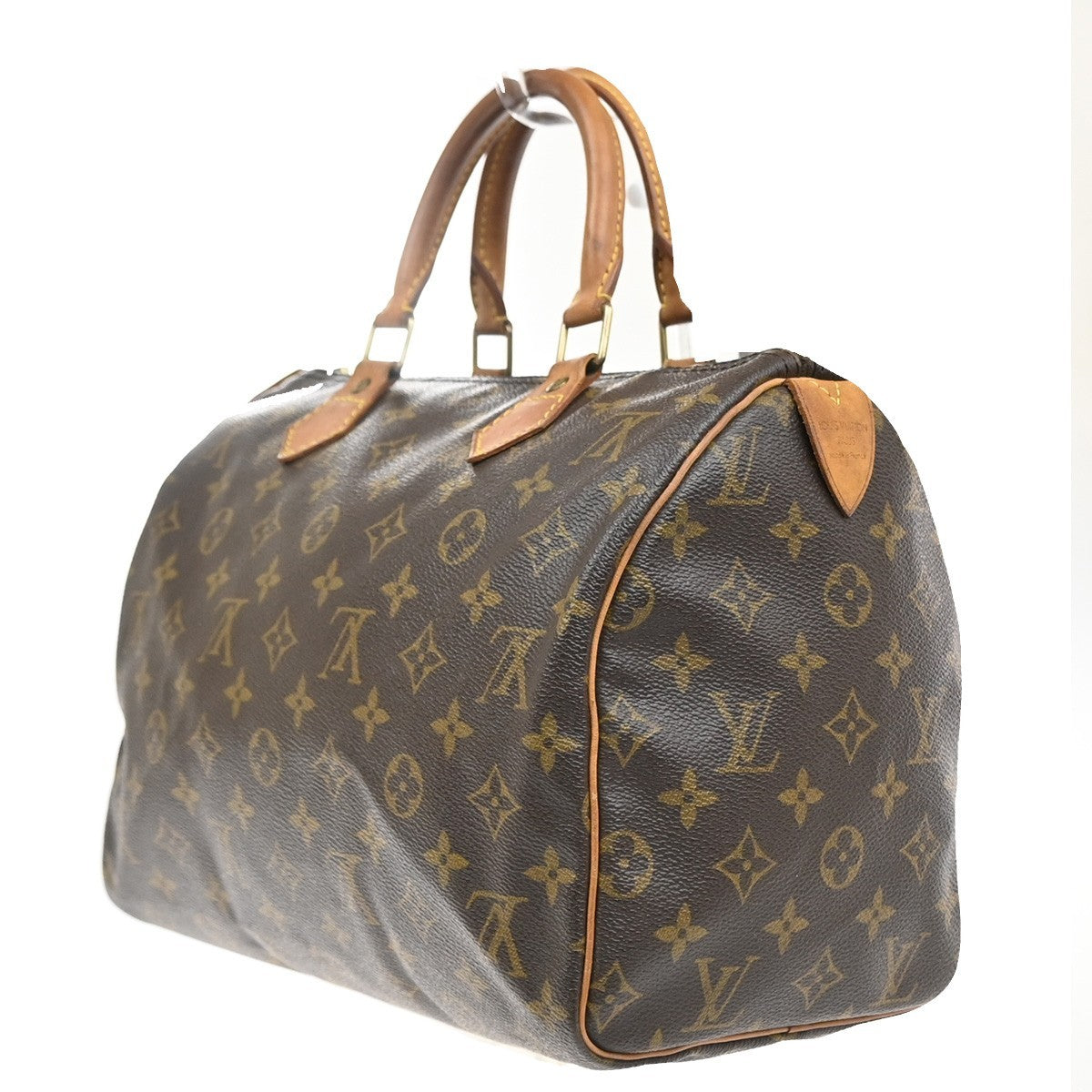LOUIS VUITTON Speedy 30 Travel Hand Bag Monogram Leather Brown M41526 17MA564