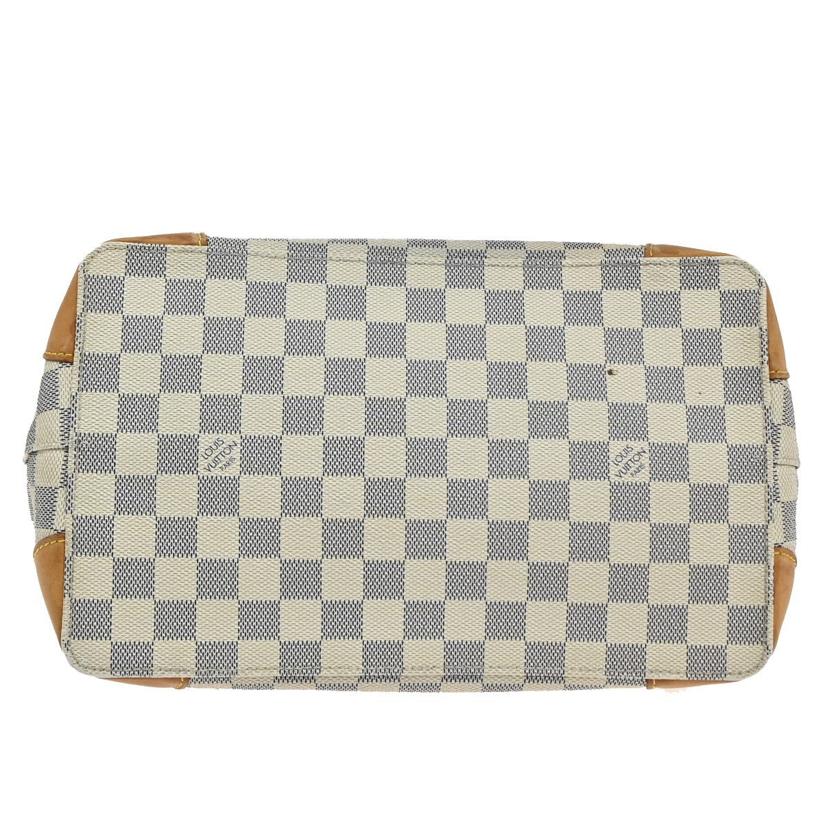 LOUIS VUITTON Hampstead PM Shoulder Bag Damier Azur Leather White N51207 75AA082