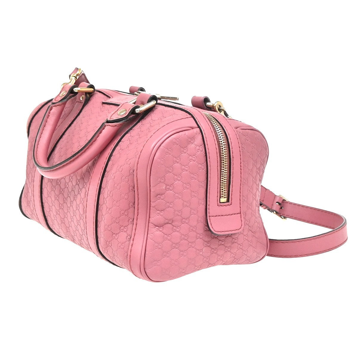 GUCCI Microguccissima 2Way Shoulder Hand Bag Embossed Leather Pink GHW 85ZA282