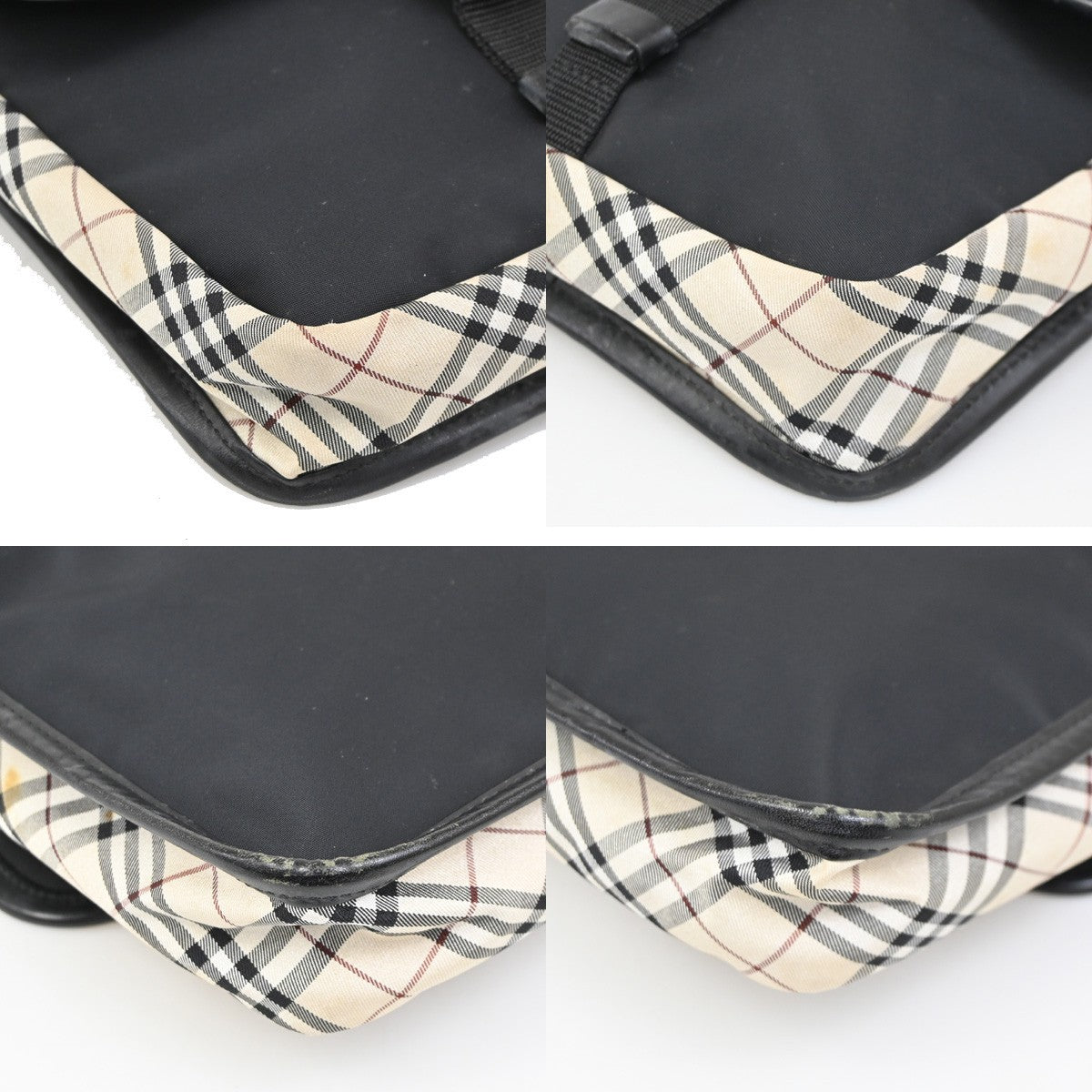 BURBERRY Black Label Crossbody Shoulder Bag House Check Nylon SHW 61DA137