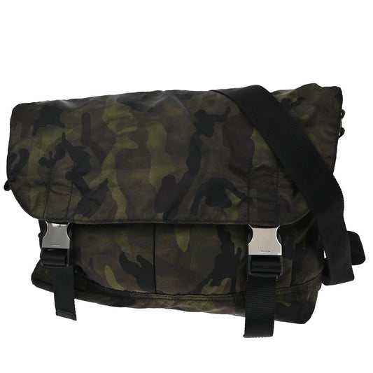 PRADA Tessuto Crossbody Camouflage Shoulder Bag Nylon Leather GN SHW 77KP101