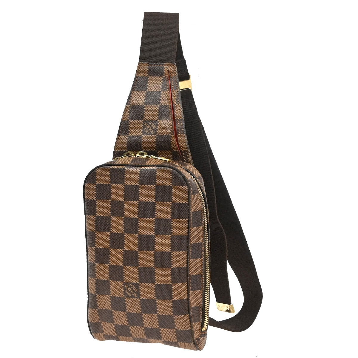 LOUIS VUITTON Geronimos Bum Body Bag Damier Leather Brown Spain N51994 77YH914