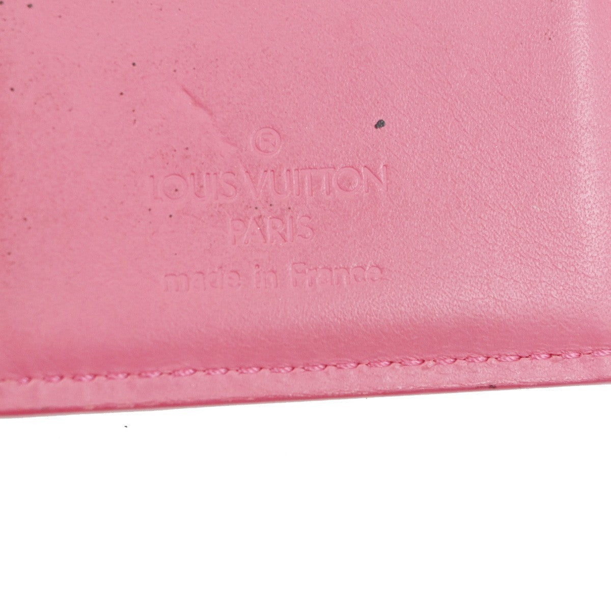 LOUIS VUITTON Porte-Monnaie Viennois Wallet Monogram Vernis Pink M9141F 63TA447