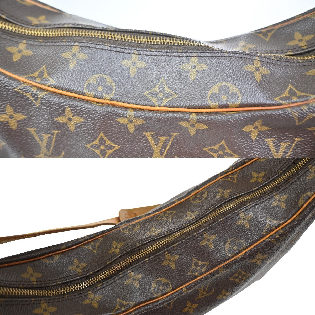LOUIS VUITTON Boulogne 35 Shoulder Bag Monogram Leather Brown M51260 84YJ042