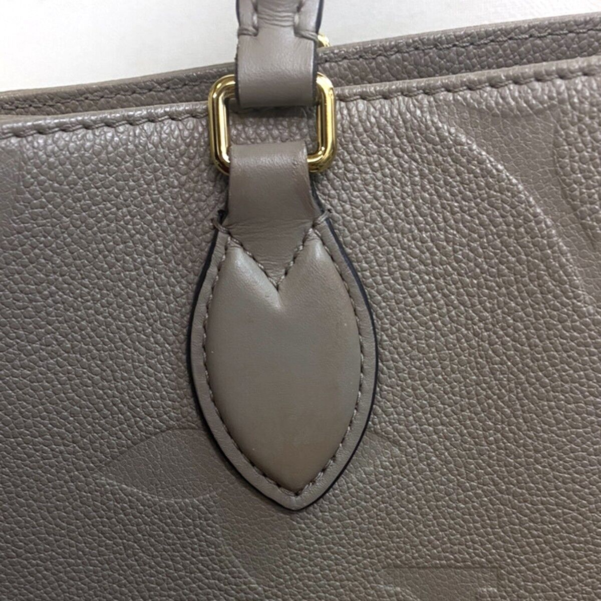 LOUIS VUITTON Onthego MM 2Way Hand Bag Monogram Empreinte Beige M45607 386RC815
