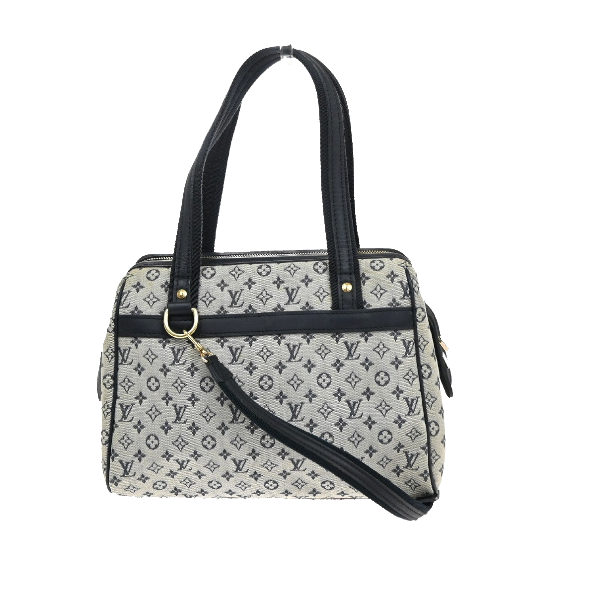 LOUIS VUITTON Josephine PM Hand Bag Monogram Mini Canvas Blue M92214 84FB976