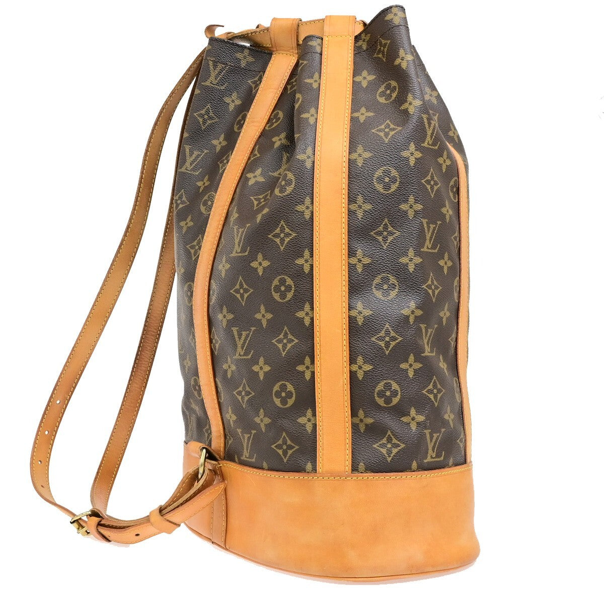 LOUIS VUITTON LV Randonnee GM Shoulder Bag Monogram Leather Brown M42244 11EE124