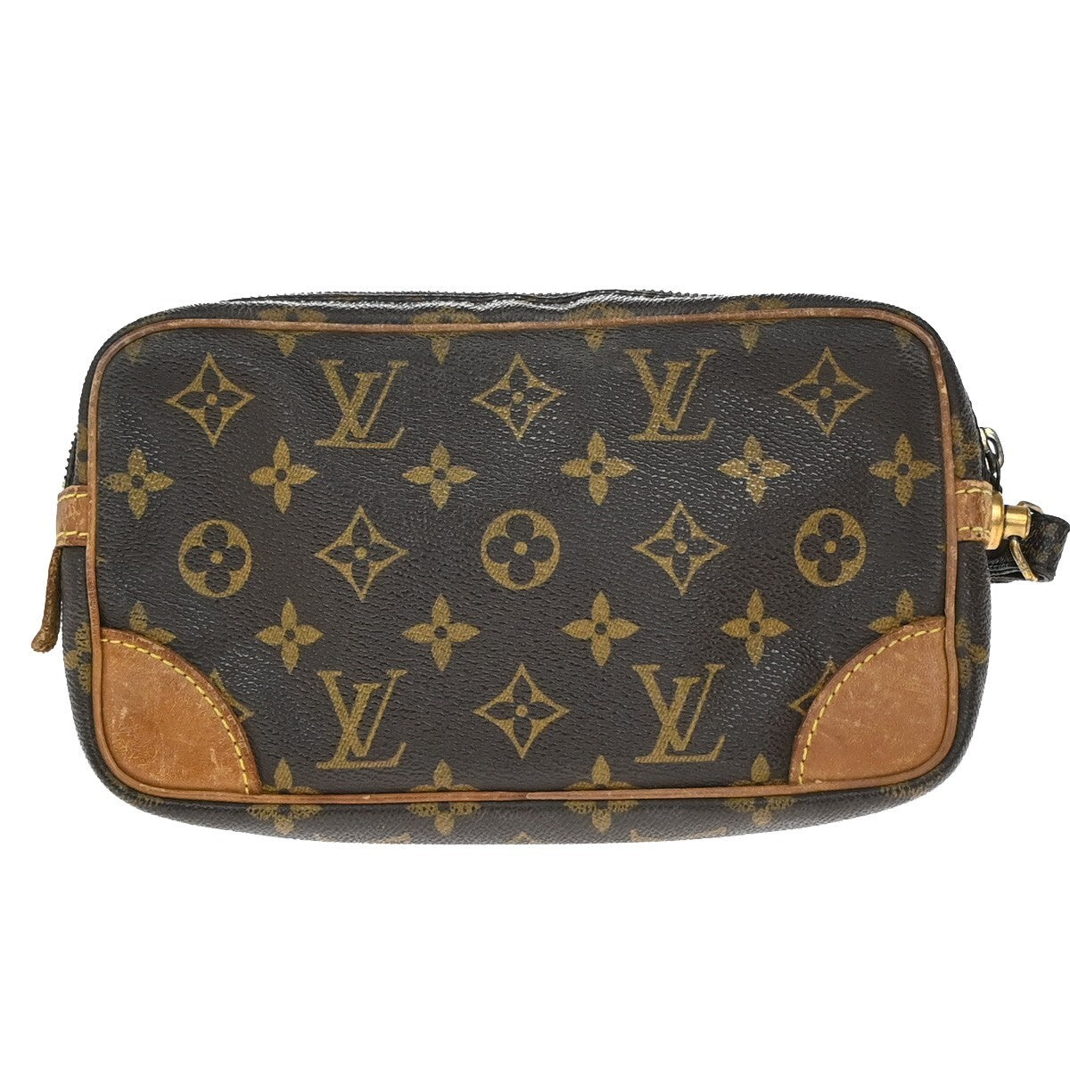 LOUIS VUITTON Marly Dragonne PM Clutch Hand Bag Monogram Leather M51827 69EE225
