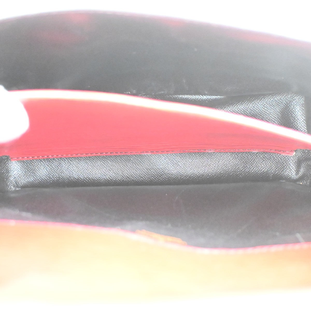 LOUIS VUITTON LV Cartouchiere Shoulder Bag Epi Leather Red Gold M52247 83DA247