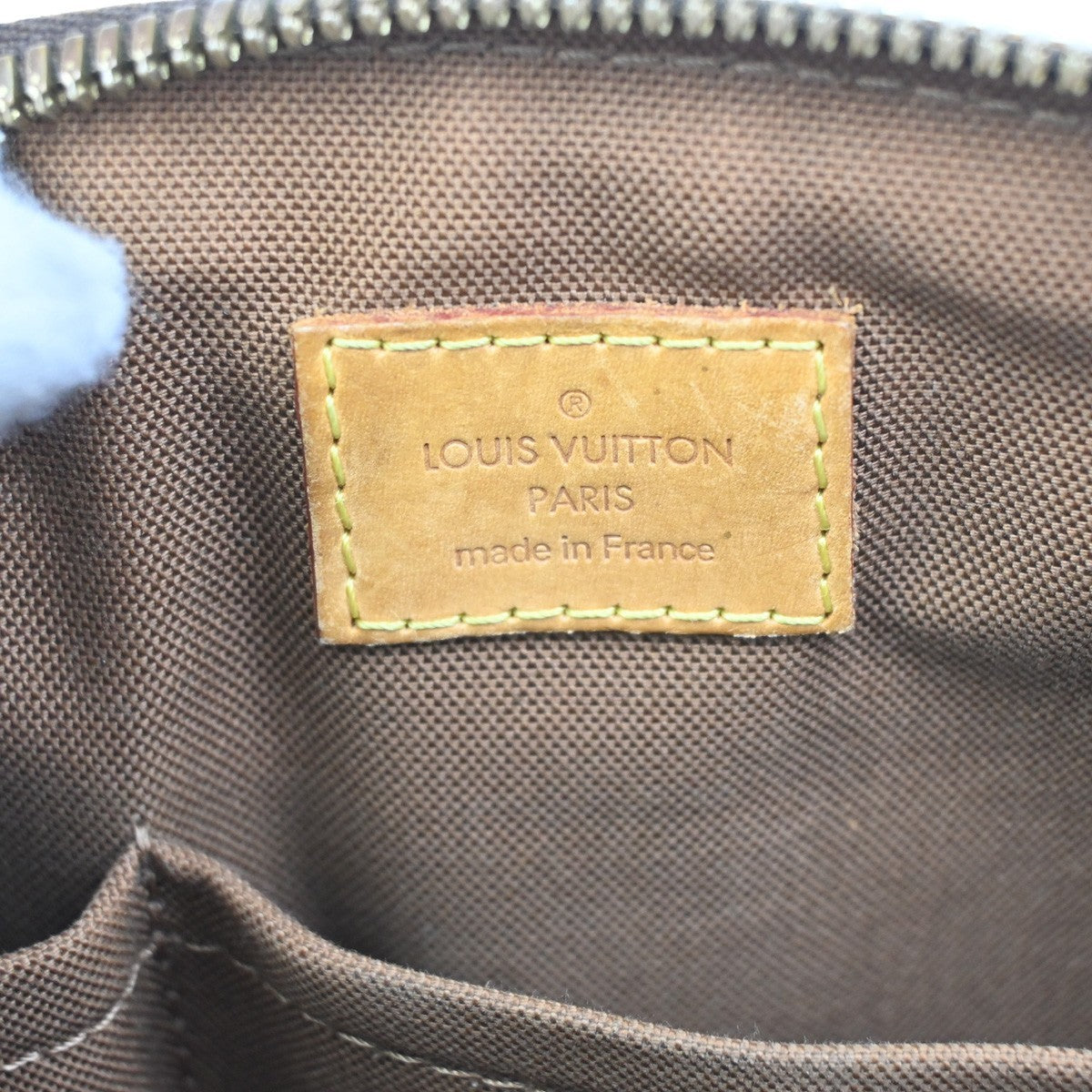 LOUIS VUITTON Tivoli PM Handbag Monogram Leather France Brown M40143 77ZA273