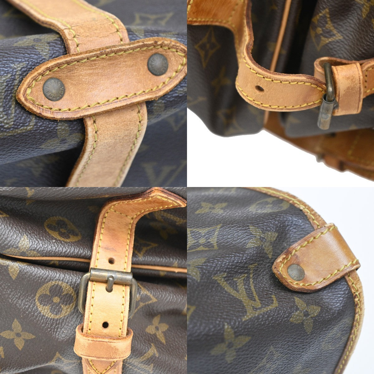 LOUIS VUITTON Saumur 35 Shoulder Bag Monogram Leather BN France M42254 39CA613
