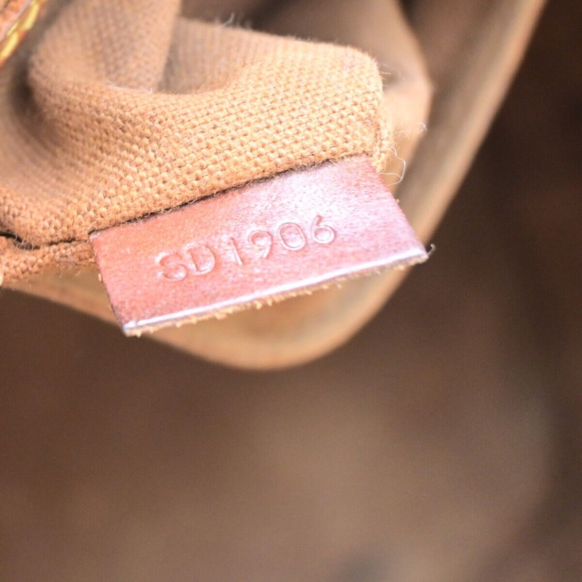 LOUIS VUITTON LV Logo Alma Hand Bag Monogram Leather Brown U.S.A. M51130 36FB182