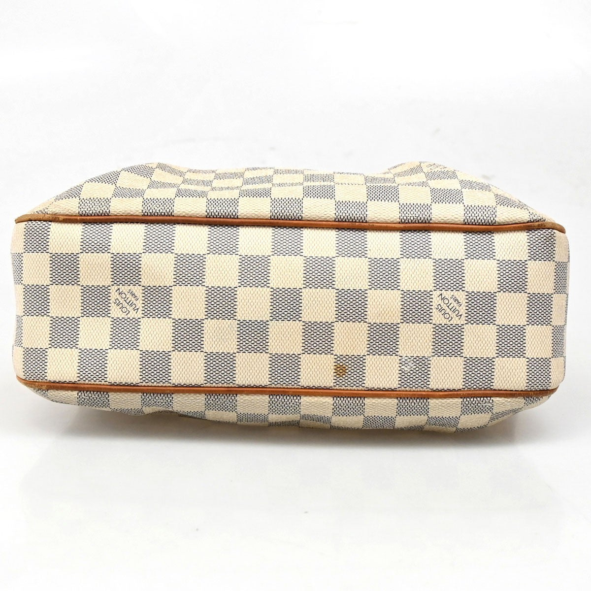 LOUIS VUITTON Siracusa PM Shoulder Bag Damier Azur Leather White N41113 70CA220