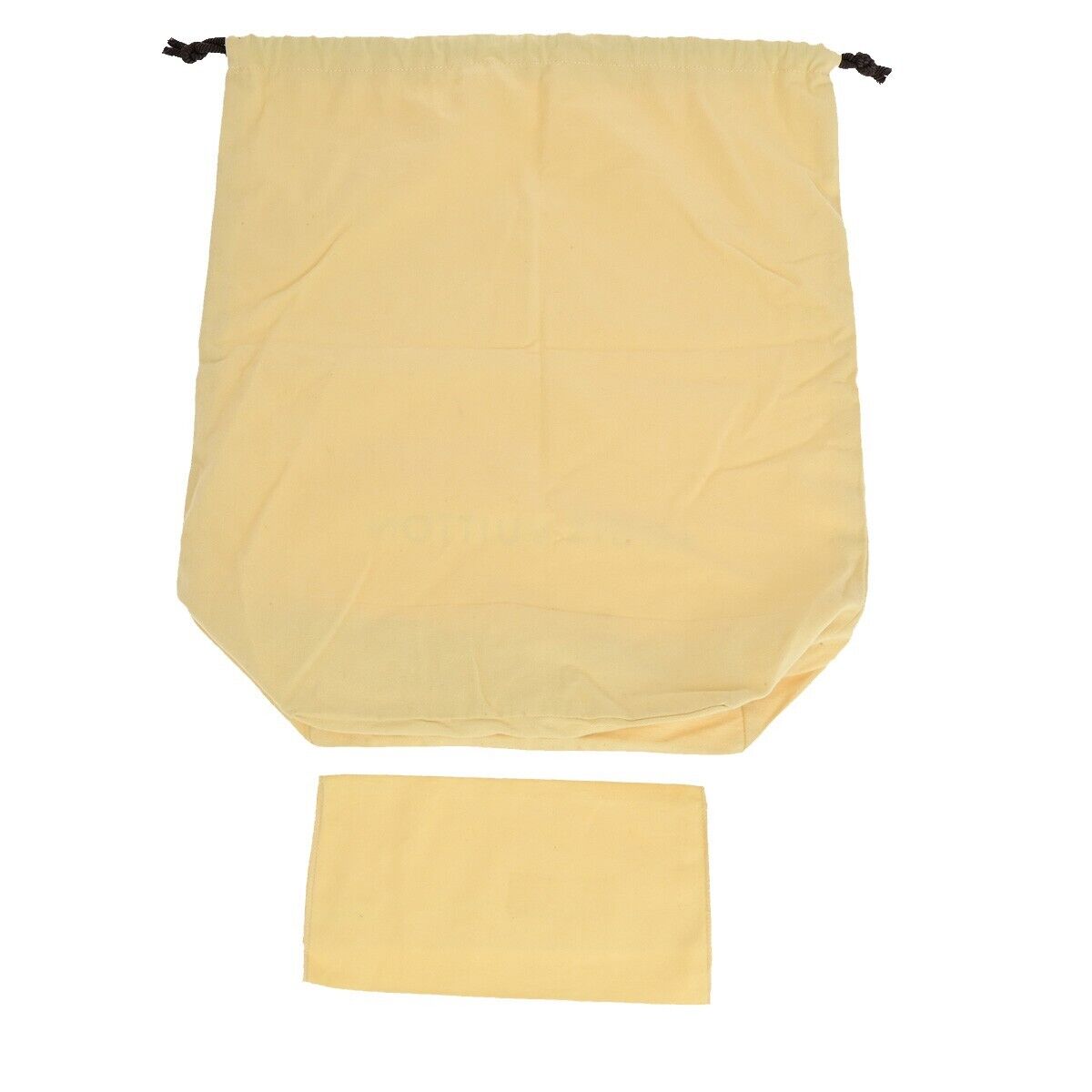 LOUIS VUITTON Logo 10 Set Dust Bag Drawstring Canvas Cotton Beige Brown 08EB518