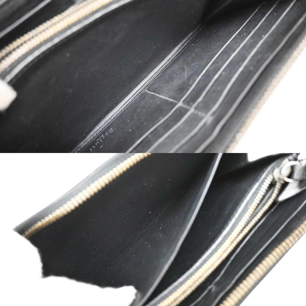 BERLUTI Logo Itauba Long Zip Around Wallet Scritto Leather Brown Italy 61EF704