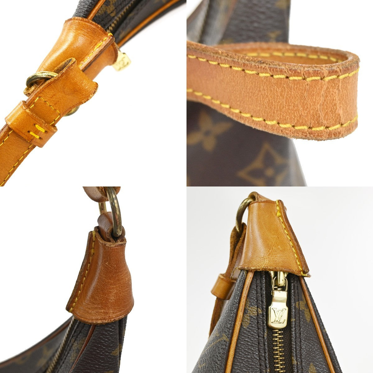 LOUIS VUITTON Boulogne 35 Shoulder Bag Monogram Leather Brown M51260 84YJ042
