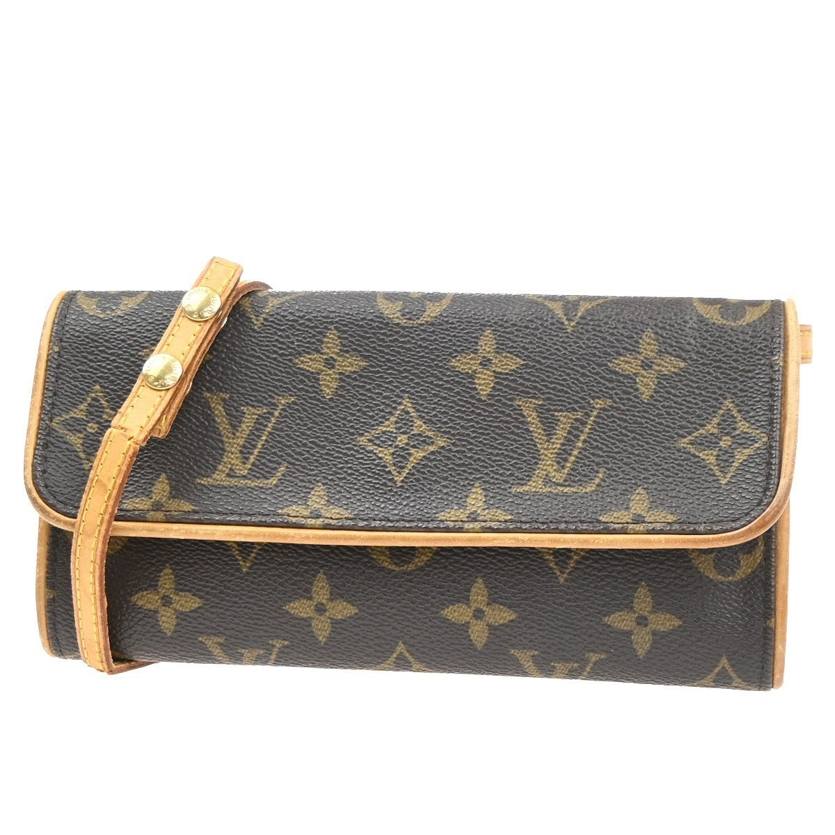 LOUIS VUITTON Pochette Twin PM 2Way Shoulder Clutch Bag Monogram M51854 80MA553