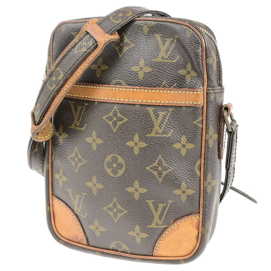 LOUIS VUITTON Danube Shoulder Bag Monogram Leather Brown France M45266 39YG596
