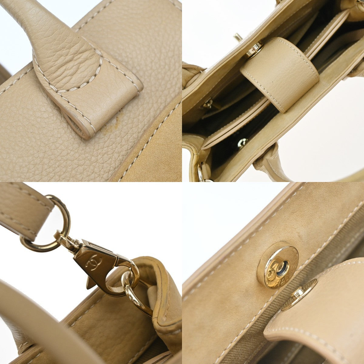 CHANEL Neo Executive Mini Tote 2Way Shoulder Hand Bag Nubuck Leather BE 859RP183