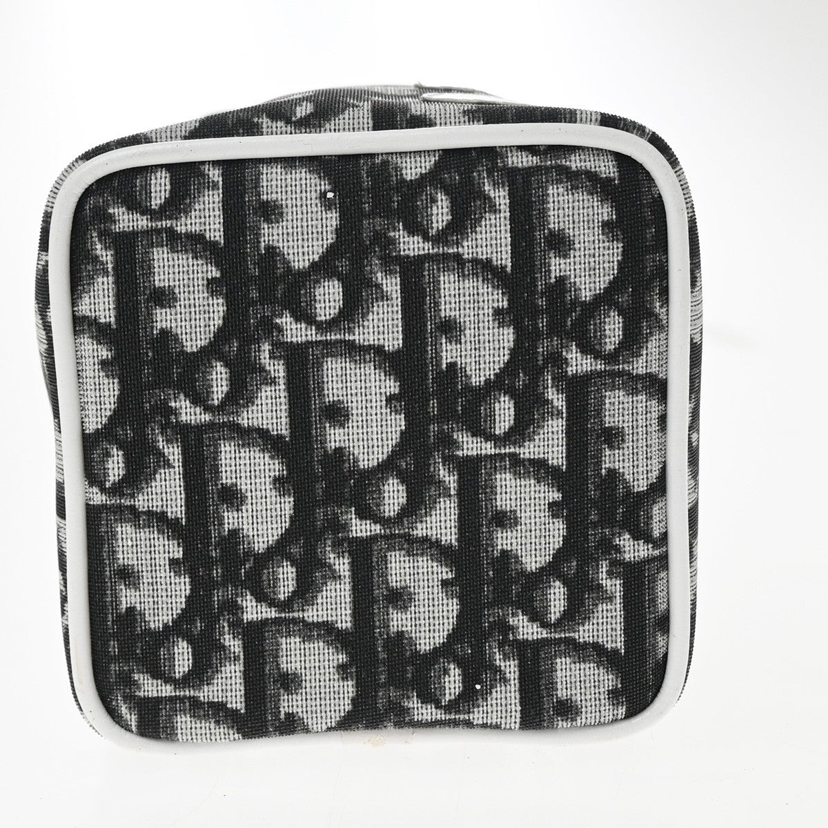 CHRISTIAN DIOR Trotter Pattern Hand Bag Coating Canvas Patent Leather 31TA743