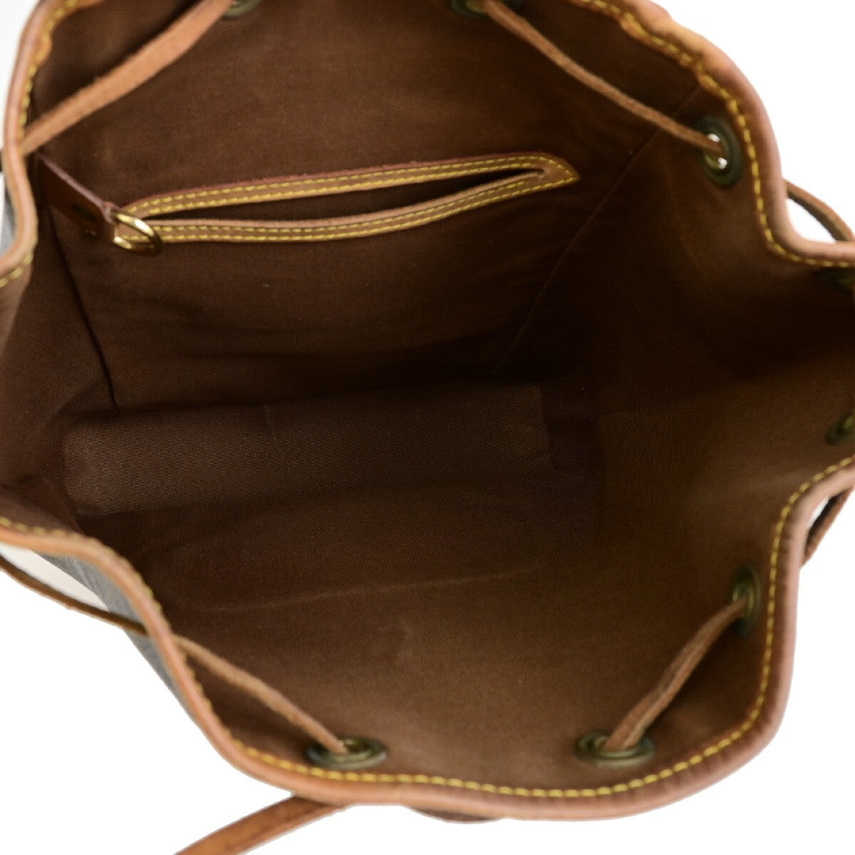 LOUIS VUITTON Montsouris MM Backpack Bag Monogram Leather Brown M51136 75EE122