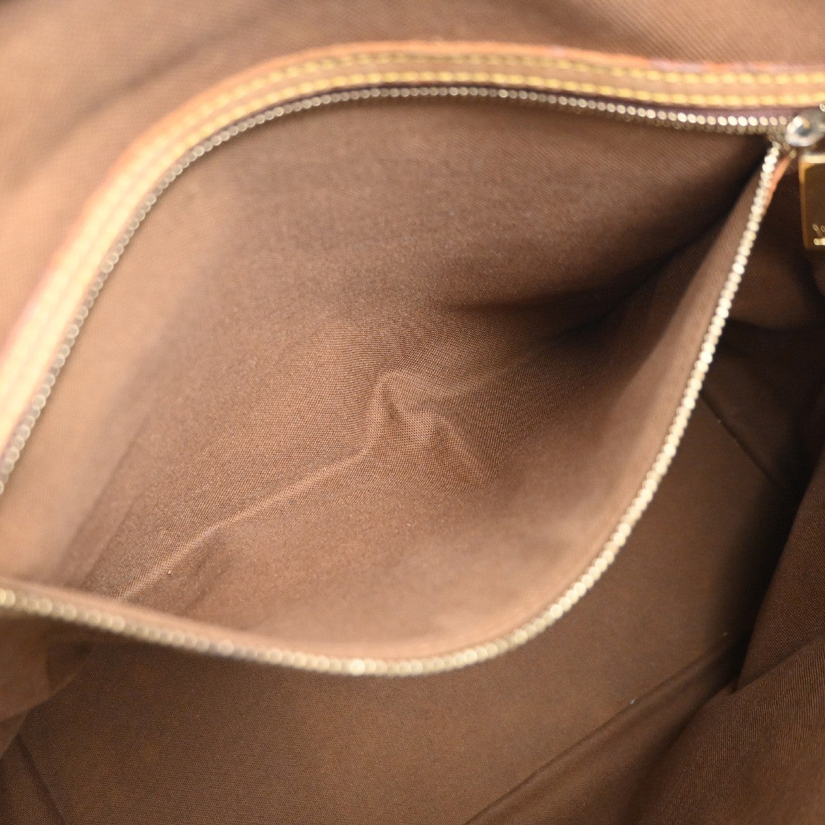 LOUIS VUITTON Cabas Mezzo Shoulder Bag Monogram Leather Brown M51151 77YH924